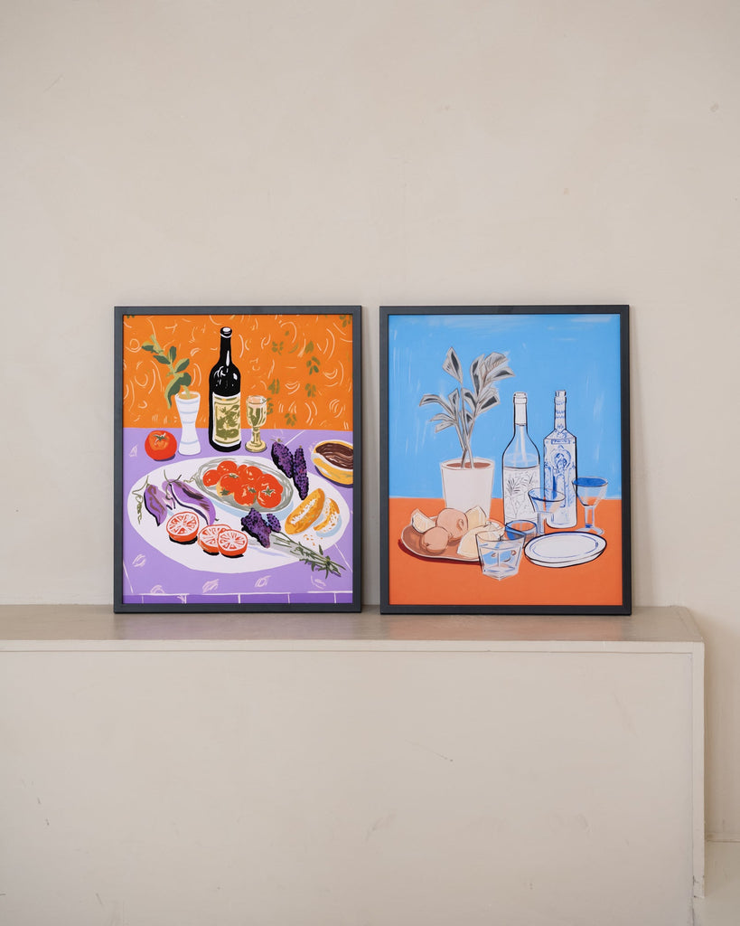 Art Print Cocktail / Mediterranean Table - Things I Like Things I Love