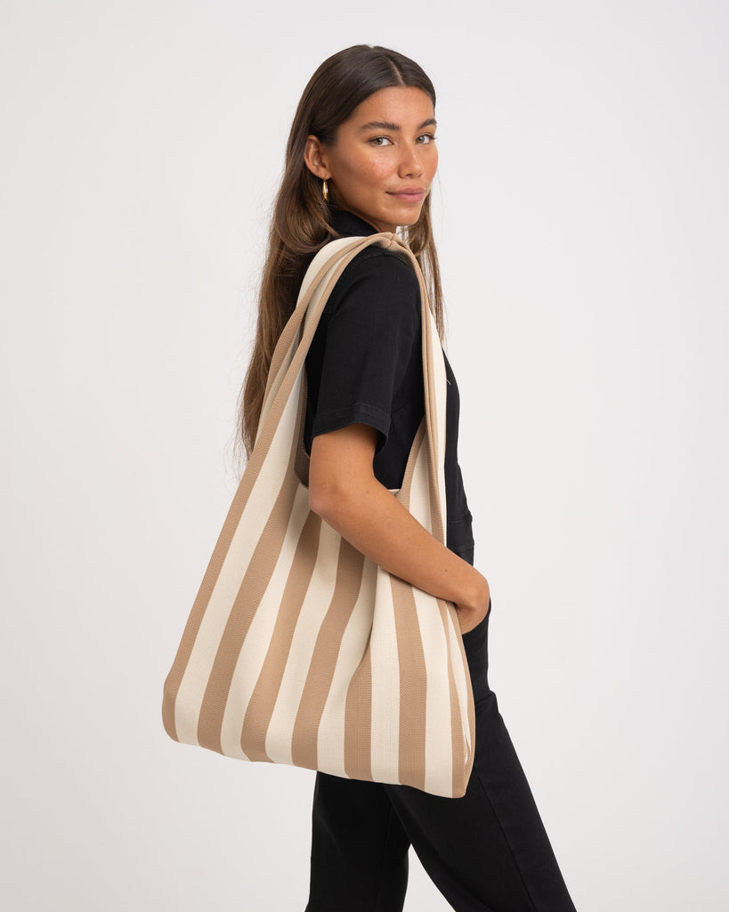 Bag Stripy Beige - Things I Like Things I Love