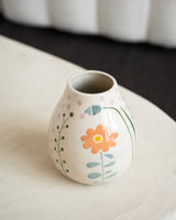 Bloomingville - Hand Painted Vase Taza Nature Stoneware