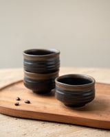 Handmade Japanese Sake/ Matcha Cup Matte Black