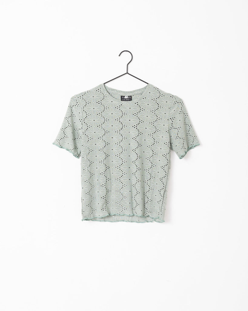 TILTIL Mies See-through Top Mint - Things I Like Things I Love