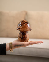 Deco Mushroom Glass Brown