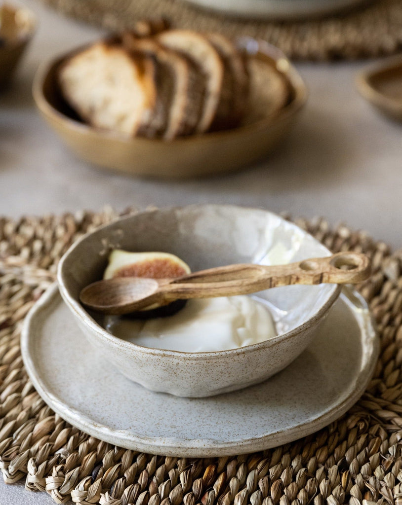 Handmade Breakfast Plate Serpa Beige - Things I Like Things I Love
