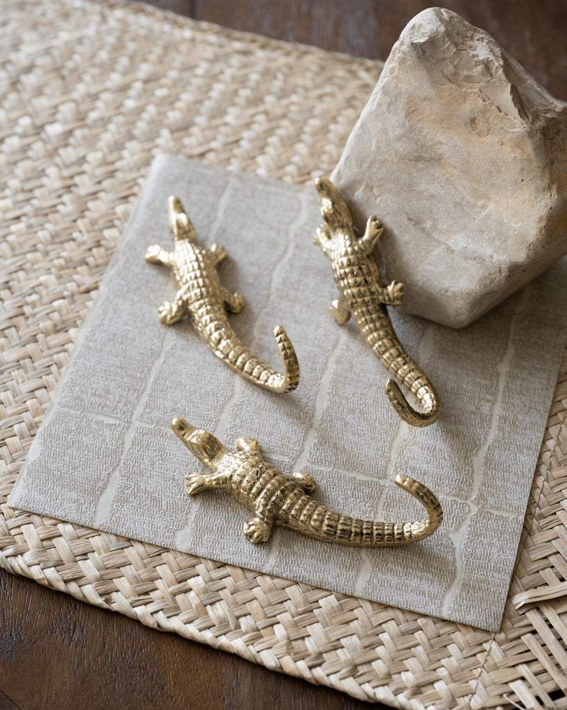 Handmade Chewy Crocodile Hook Gold - Things I Like Things I Love