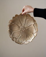 Large Serving Plate Poppy Gold