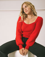 Lily Longsleeve Knit Red