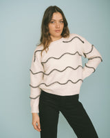 Lola Contrast Knit Black/Off-White One Size