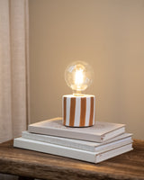 Table Lamp Brown Stripe