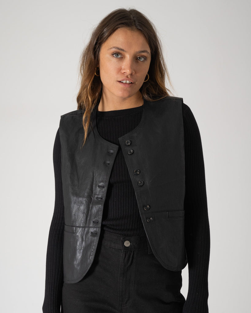 TILTIL Lucy Gilet PU Black One Size - Things I Like Things I Love