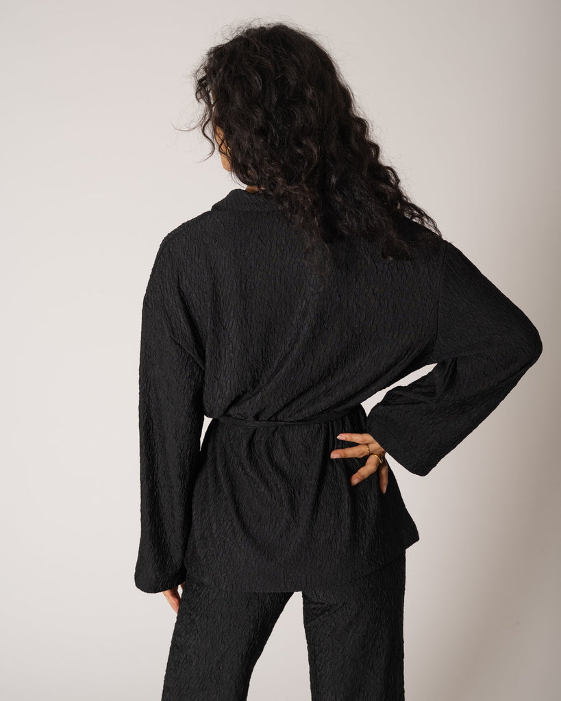 TILTIL Torry Kimono Black Structure One Size - Things I Like Things I Love