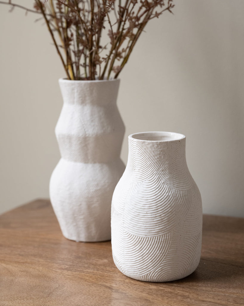 Vase Elly Porcelain Matte White - Things I Like Things I Love