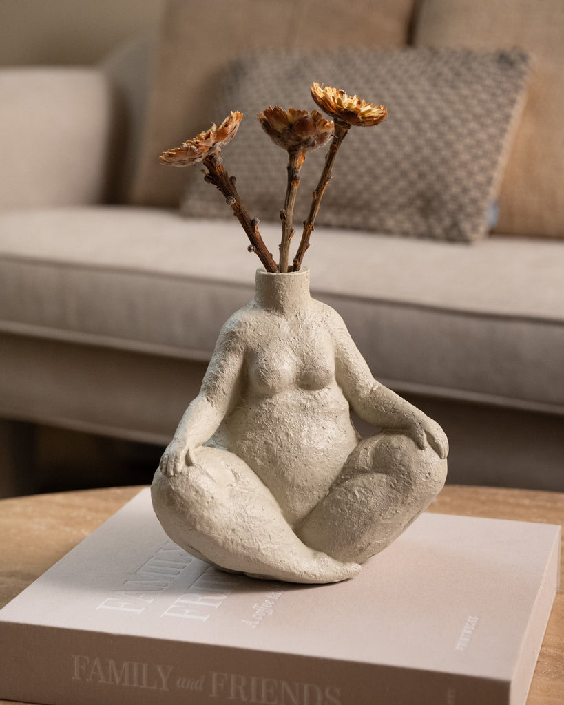 Vase Woman Body Beige - Things I Like Things I Love