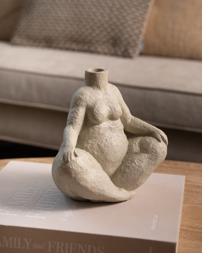 Vase Woman Body Beige - Things I Like Things I Love